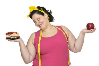 la obesidad debido a la deliciosa y alto en calorías de la comida