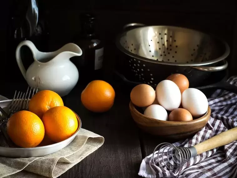 huevos y naranjas para la dieta del huevo