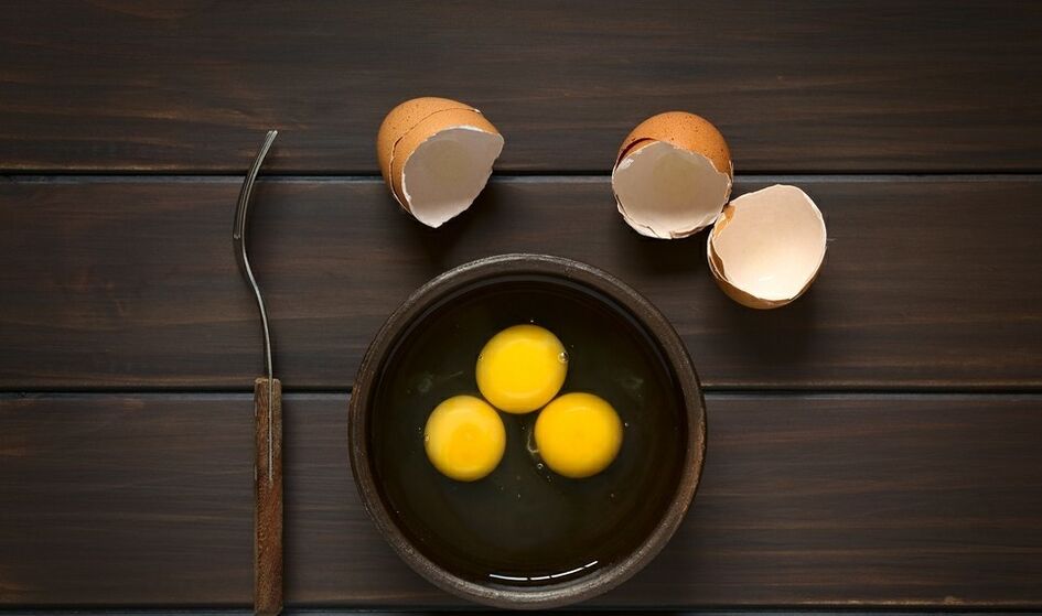plato de huevo de desayuno para bajar de peso