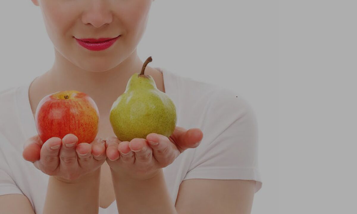Manzanas y peras en la dieta de frutos de trigo sarraceno